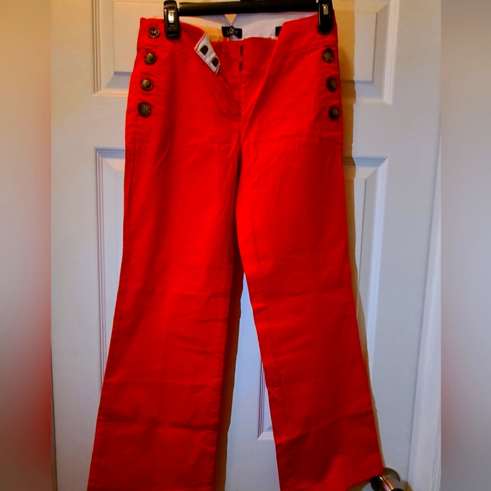 Loft Petite "Marisa" Wide Leg Trousers size 0P